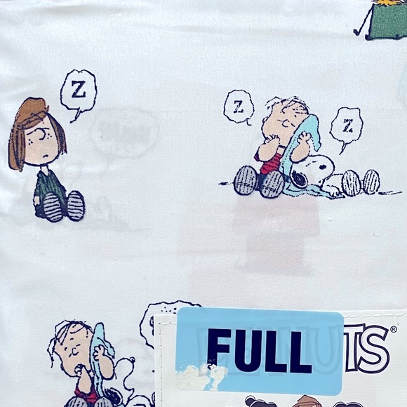 Berkshire Peanuts Snoopy Napping 4PC Full Sheet Set - Picture 4 of 4